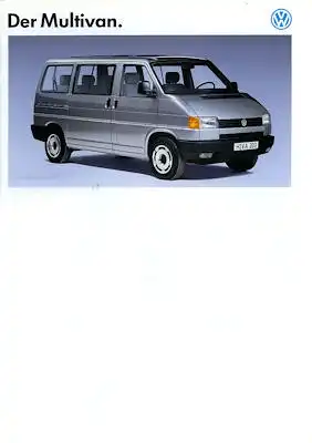 VW T 4 Multivan Prospekt 9.1992