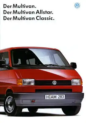 VW T 4 Multivan Prospekt 7.1994