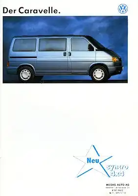 VW T 4 Caravelle Prospekt 11.1992