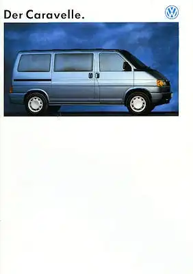 VW T 4 Caravelle Prospekt 10.1992