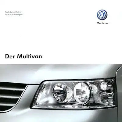 VW T 5 Multivan Prospekt 10.2004