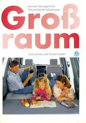 VW T 4 Großraum Limousinen Prospekt 3.1994