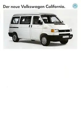 VW T 4 California Prospekt 10.1990