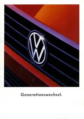VW T 4 Generationswechsel Prospekt 10.1990