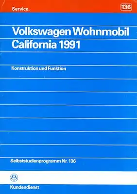 VW T 4 California Service-Heft Nr. 136 4.1991
