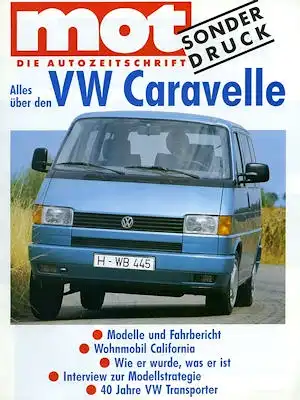 VW T 4 Caravelle Prospekt 12.1990