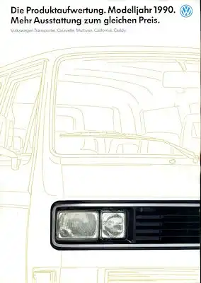 VW T 3 Transporter Caravelle California Prospekt 1990