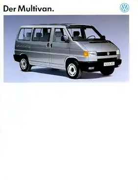 VW T 4 Multivan Prospekt 12.1992