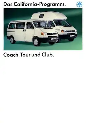 VW T 4 California Programm 12.1993