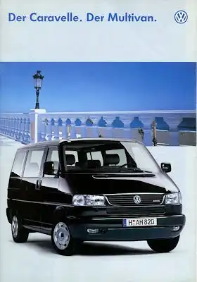 VW T 4 Caravelle und Multivan Prospekt 9.1996
