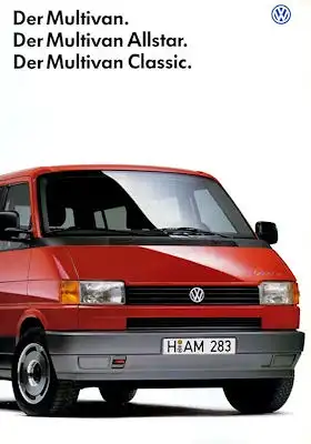 VW T 4 Multivan Prospekt 7.1995