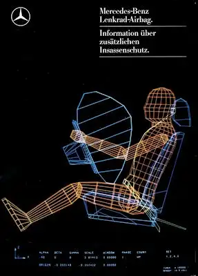 Mercedes-Benz Airbag Prospekt 12.1986