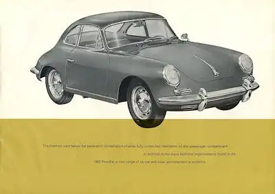 Porsche 356 B Prospekt 10.1961 e