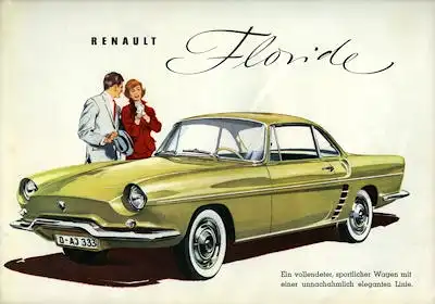 Renault Floride Prospekt ca. 1959