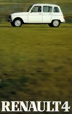 Renault 4 Prospekt ca. 1980