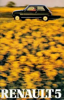 Renault 5 Prospekt ca. 1980