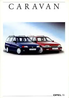Opel Astra + Omega Caravan Prospekt 10.1991