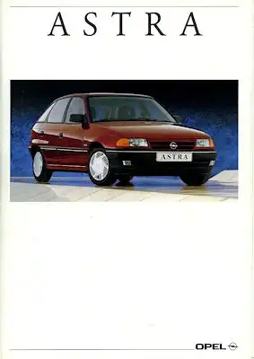 Opel Astra Prospekt 5.1992
