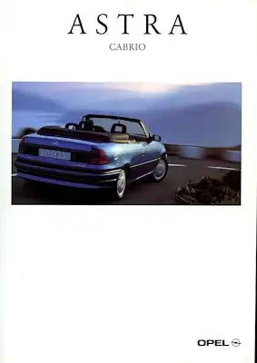 Opel Astra Cabrio Prospekt 10.1996