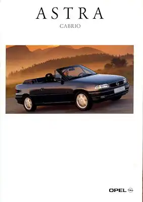Opel Astra Cabrio Prospekt 11.1994