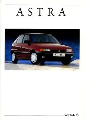 Opel Astra Prospekt 7. bzw. 9.1991