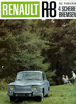 Renault 8 Prospekt ca. 1963