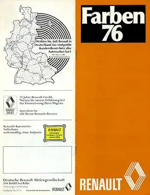 Renault Farben 1976