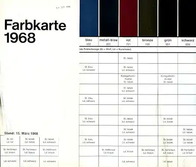 Renault Farben 3.1968