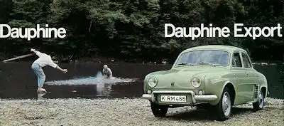Renault Dauphine Export Prospekt 1964