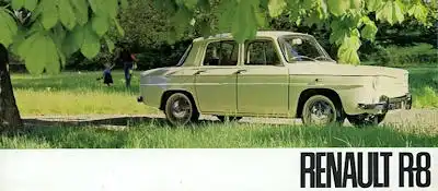 Renault 8 Prospekt ca. 1964