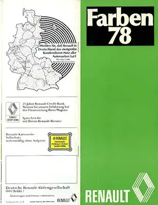 Renault Farben 1978