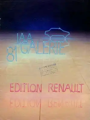 Renault Programm 1982 IAA 81