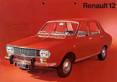 Renault 12 Prospekt ca. 1973