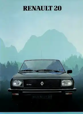 Renault 20 Prospekt ca. 1983