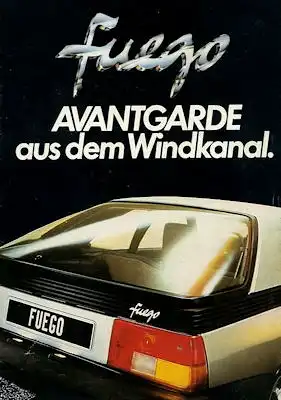 Renault Fuego Prospekt ca. 1980
