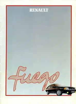 Renault Fuego Prospekt ca. 1984