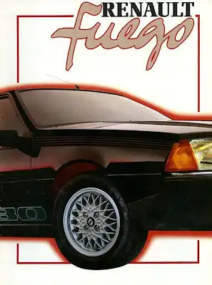 Renault Fuego Prospekt ca. 1983