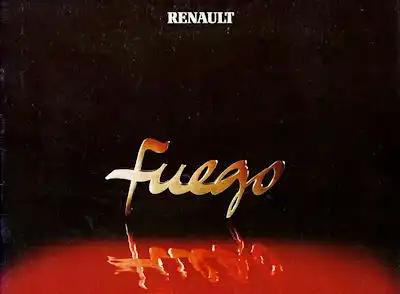 Renault Fuego Prospekt ca. 1981