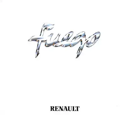 Renault Fuego Prospekt ca. 1980