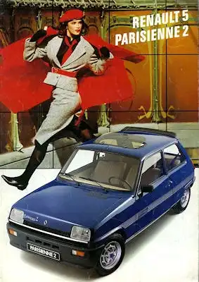 Renault 5 Parisienne 2 Prospekt ca. 1984