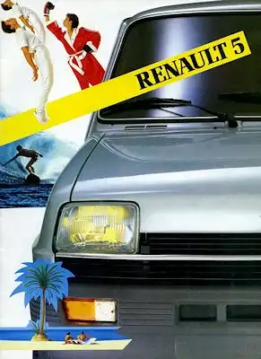 Renault 5 Prospekt ca. 1984