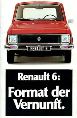 Renault 6 Prospekt ca. 1977