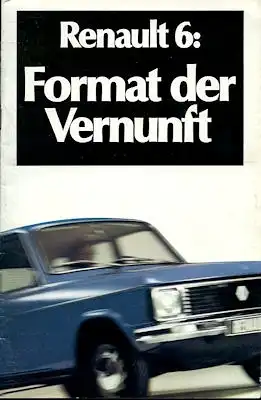 Renault 6 Prospekt ca. 1978