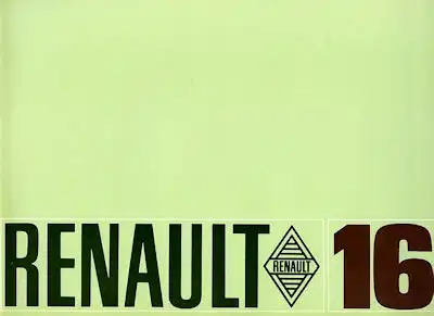 Renault 16 Prospekt ca. 1968