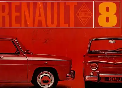 Renault 8 Prospekt ca. 1968