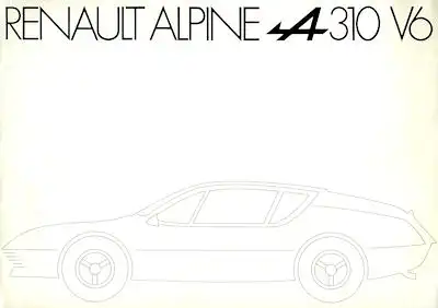 Renault A 310 i Prospekt ca. 1976