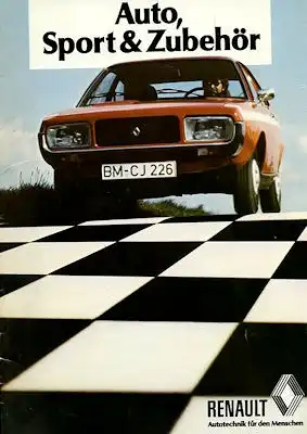 Renault Zubehör Prospekt ca. 1978