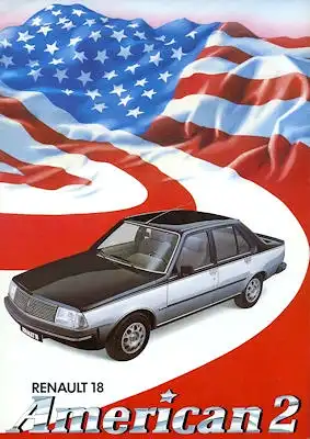 Renault 18 American 2 Prospekt ca. 1984