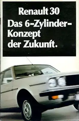 Renault 30 Prospekt ca. 1978