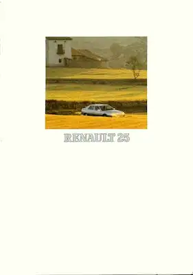 Renault 25 Prospekt 3.1990